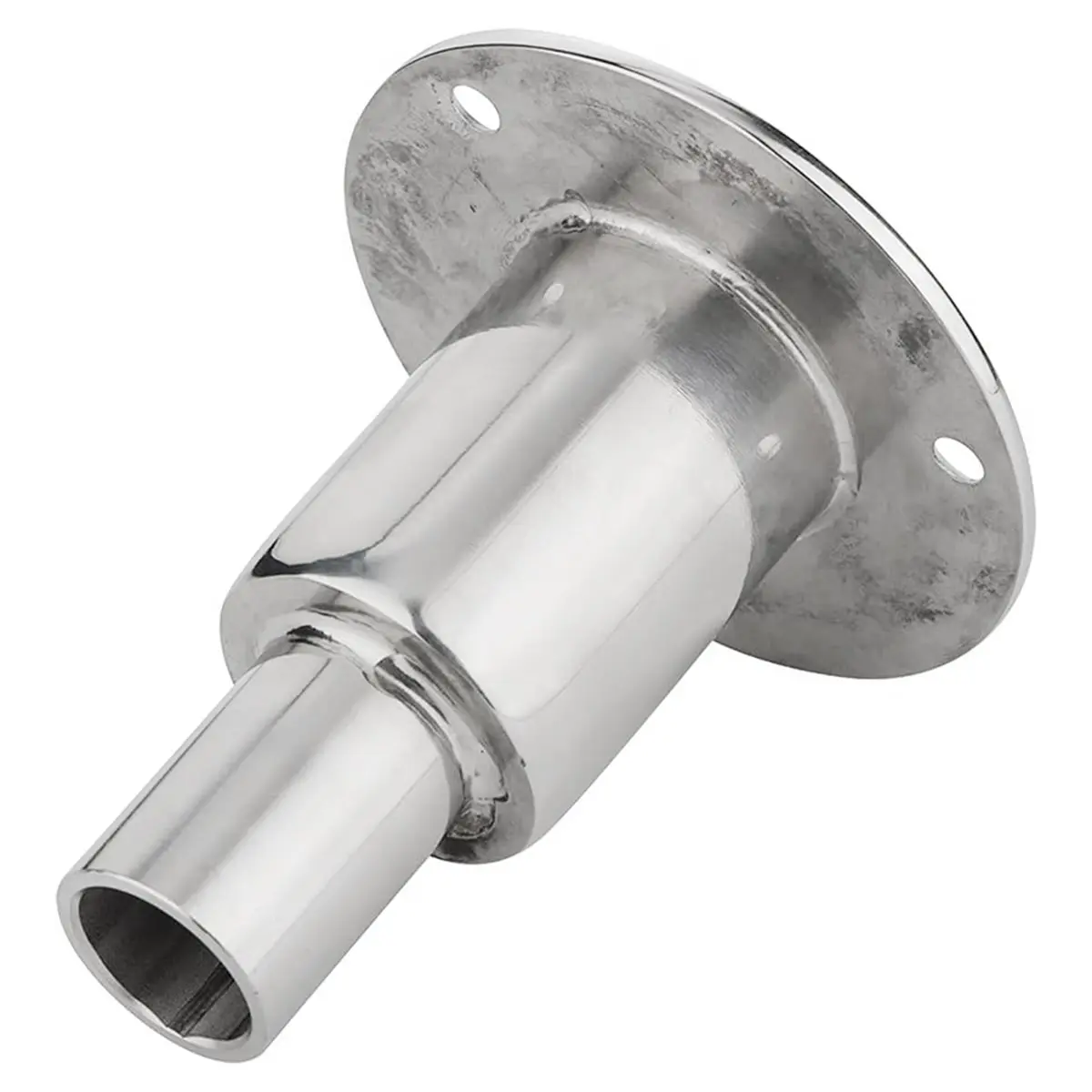 Multi-use Gear Stainless Steel 316 Straight Thru Hull Exhaust Skin, Fitting 24mm Tube Pipe Socket Hardware, for Diesels Parking