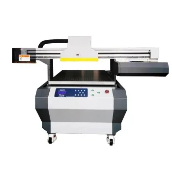 6090CM Size Digital One Pass LED UV Flatbed Printer with Vacuum Adsorption  for ID Glass Bottle Plastic Printing