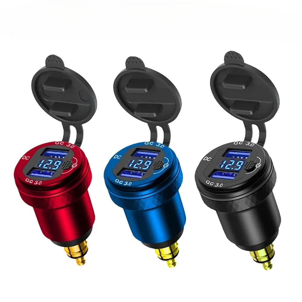 Motorcycle USB Charger Power Adapter with Switch For BMW K1200LT K1200GT K1100RS K1600B G 650 GS 310 R F900XR F900R F800S F750GS