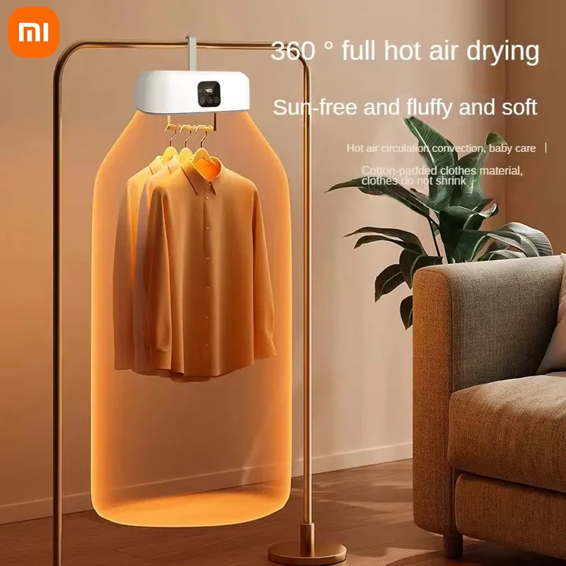 Xiaomi Youpin Folded Electric Clothes Dryer Smart Drying Rack Hang Ultraviolet Dryer Machine Portable Travel Warm Air Dryer Home