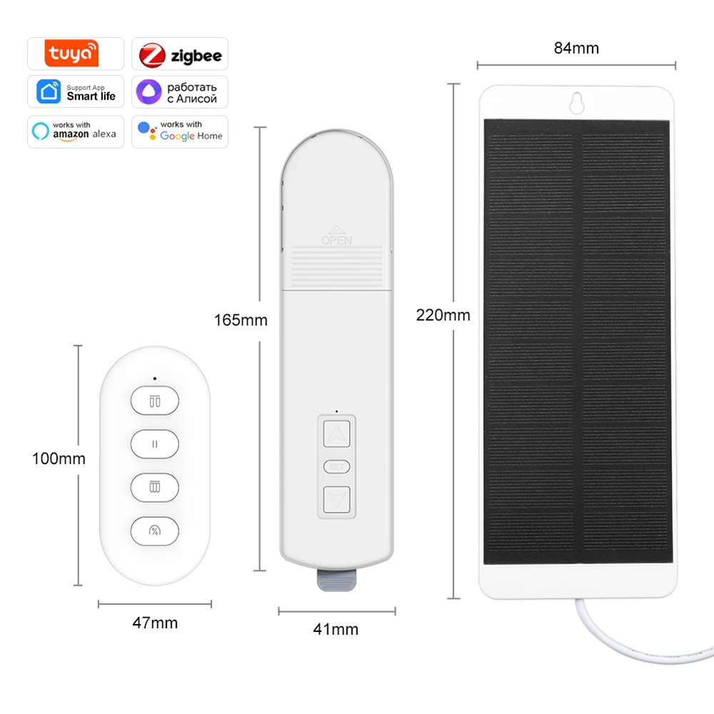 تويا زيجبي الذكية لتقوم بها بنفسك سلسلة بمحركات الستائر الدوارة الكهربائية الستار فتح المحرك الظل مصراع محرك المحرك دعم APP التحكم