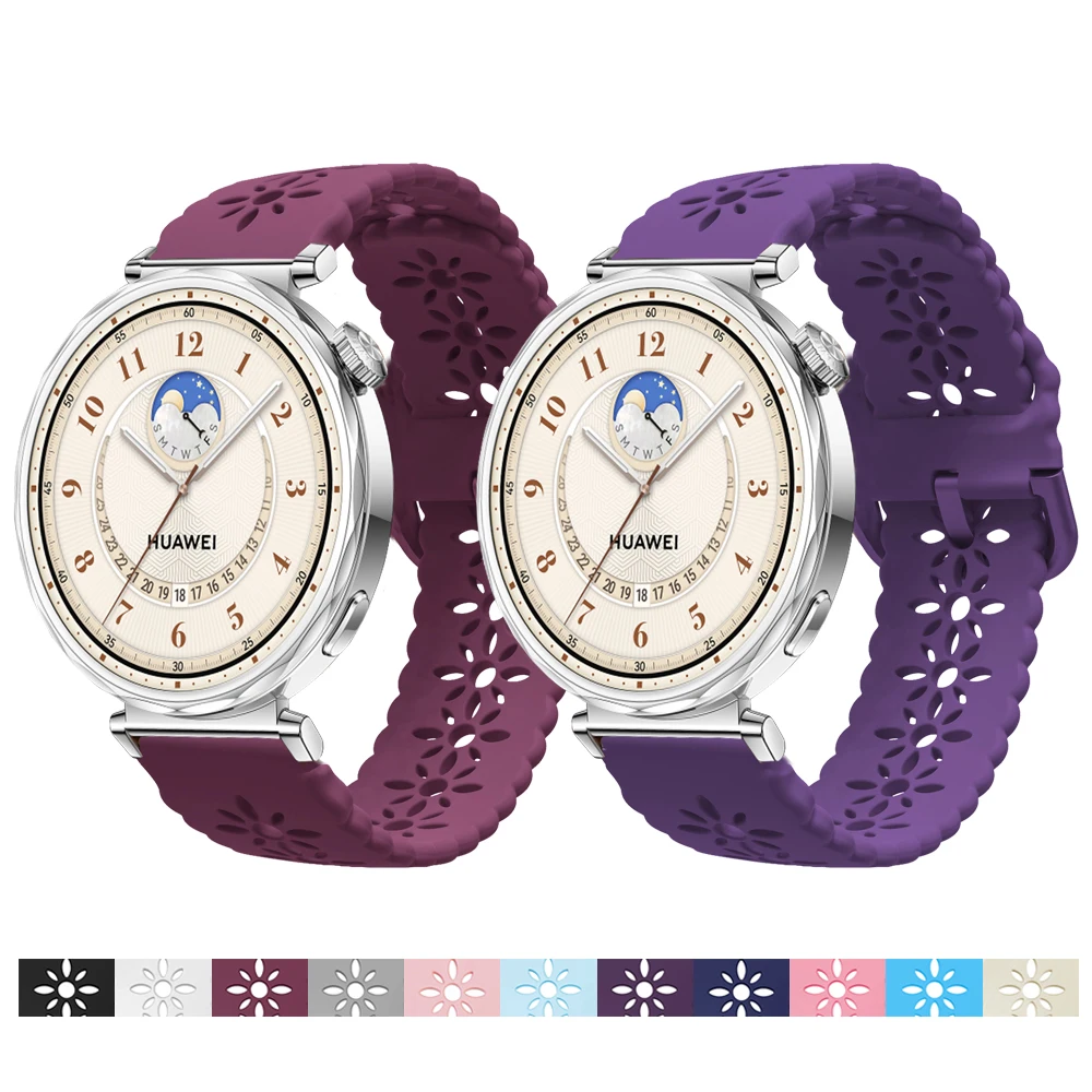 화웨이 워치 GT5 GT4 호환 스트랩, 범용 스트랩, 41mm 퀵릴리즈 고무 액세서리, 화웨이 GT5 프로 GT4 5 18mm