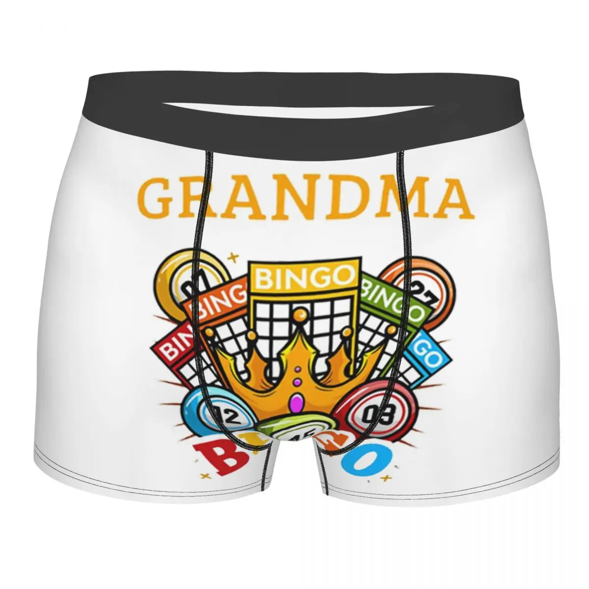 Bingo Paper Game Underwear Men Sexy Print Custom Boxer Shorts Panties