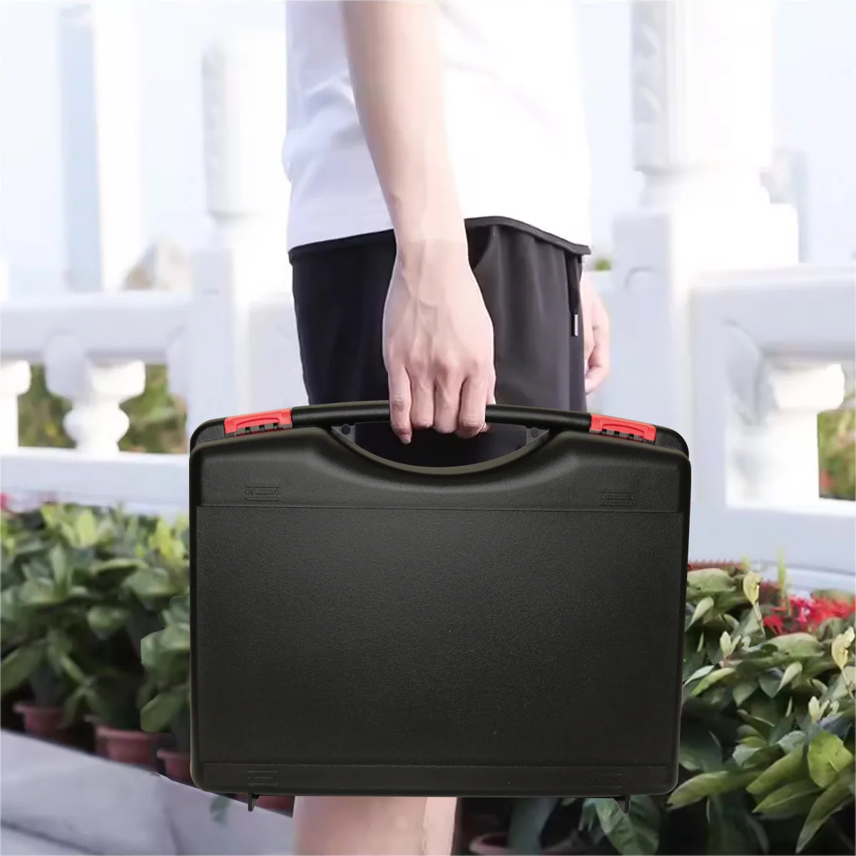 1 قطعة حقيبة صندوق تخزين خفيف الوزن مع حافظة أدوات بلاستيكية محمولة من الإسفنج حافظة أدوات المعدات الإلكترونية