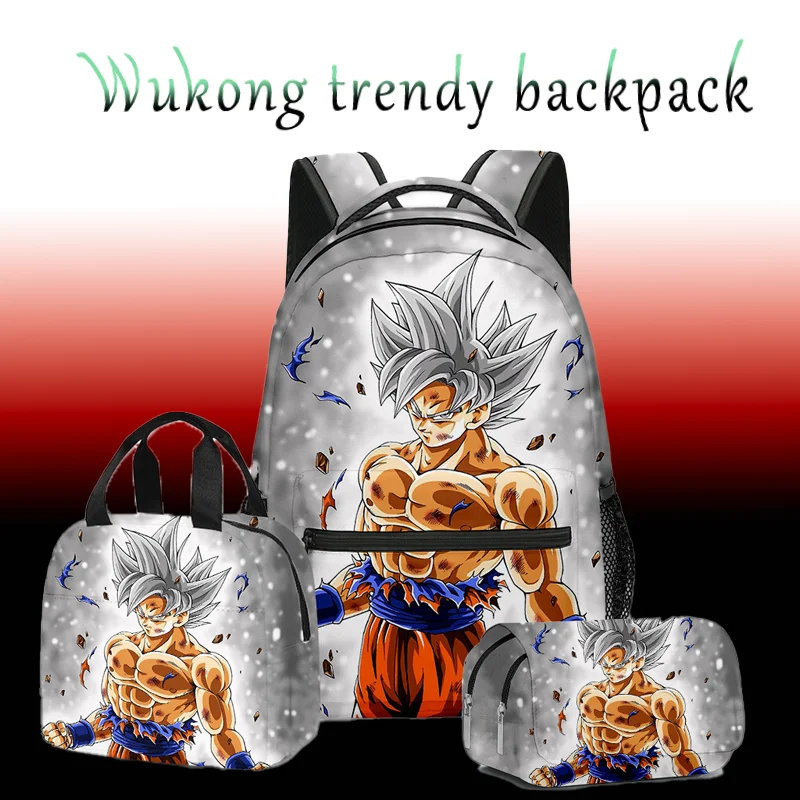 

Аниме Dragon Ball Goku Рюкзак Открытый Досуг Большая Вместимость Дышащий 3D Печатный Модный Уличный Стиль Студенческая Школьная Сумка Набор