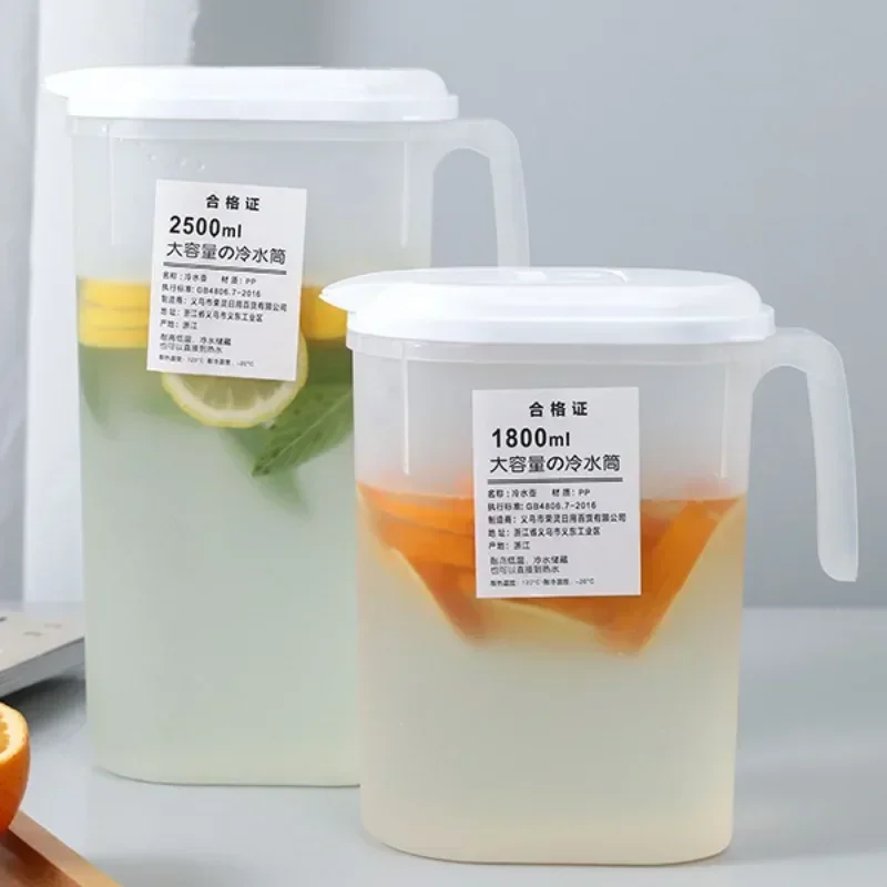 Large Capacity Cold Water Pitcher Cold Kettle Iced Beverage Dispenser Refrigerator  Cold Juice Lemonade Drinks Storage Tank