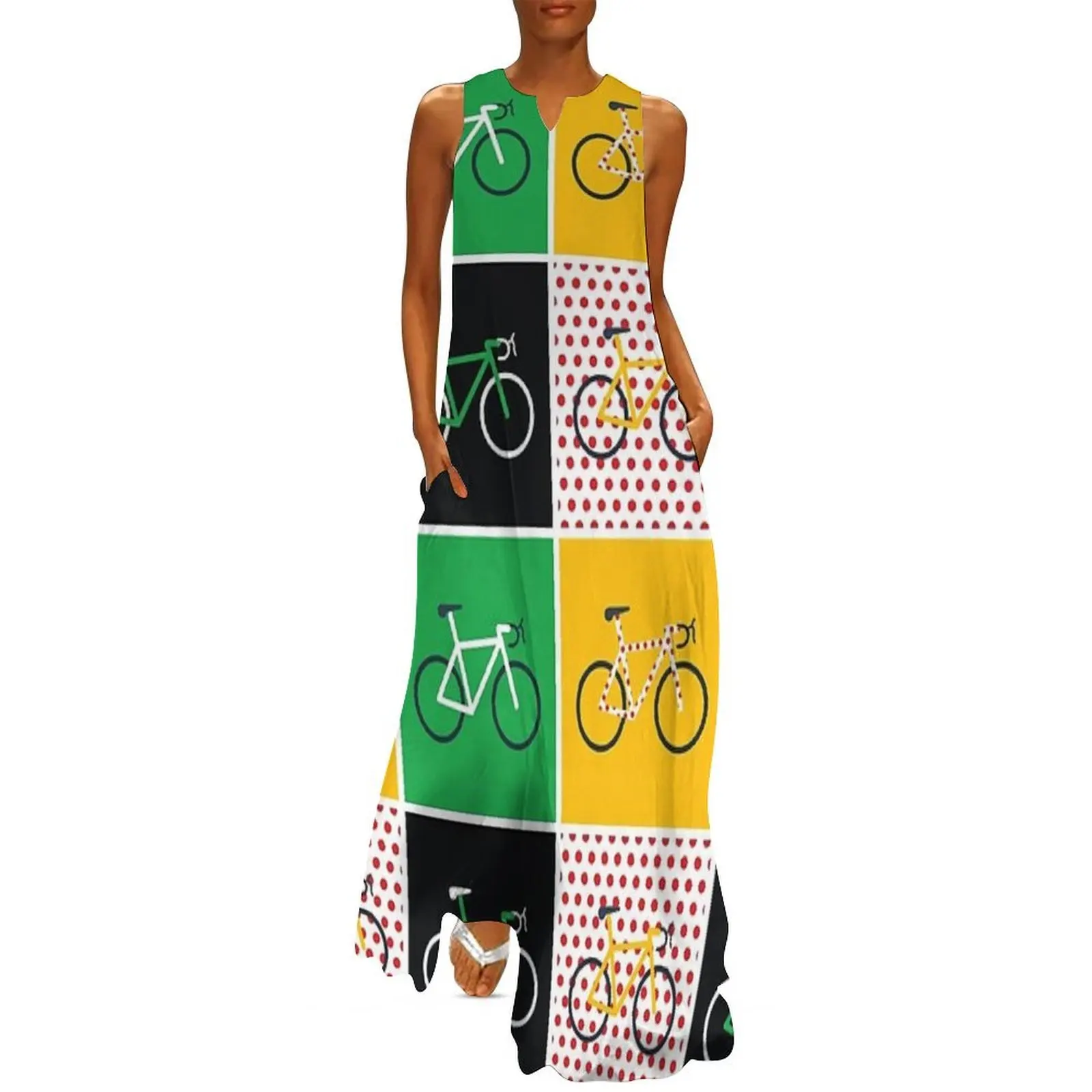 

Tour De France Cycling Modern Graphic Long Dress elegant dresses plus sizes dress for women summer elegant women's dresses sale
