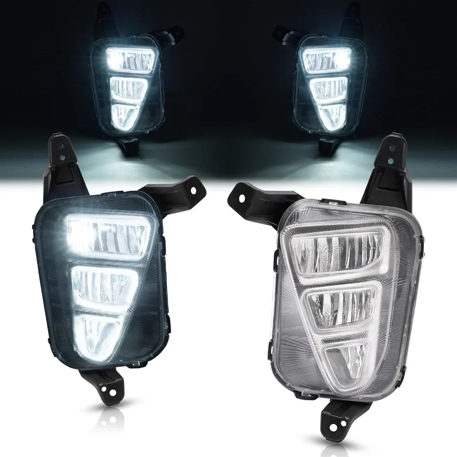 

Светодиодные противотуманные фары для замены Kia Optima 2016, совместимые с KI2592157 KI2593157, передний бампер, противотуманные фары дальнего света