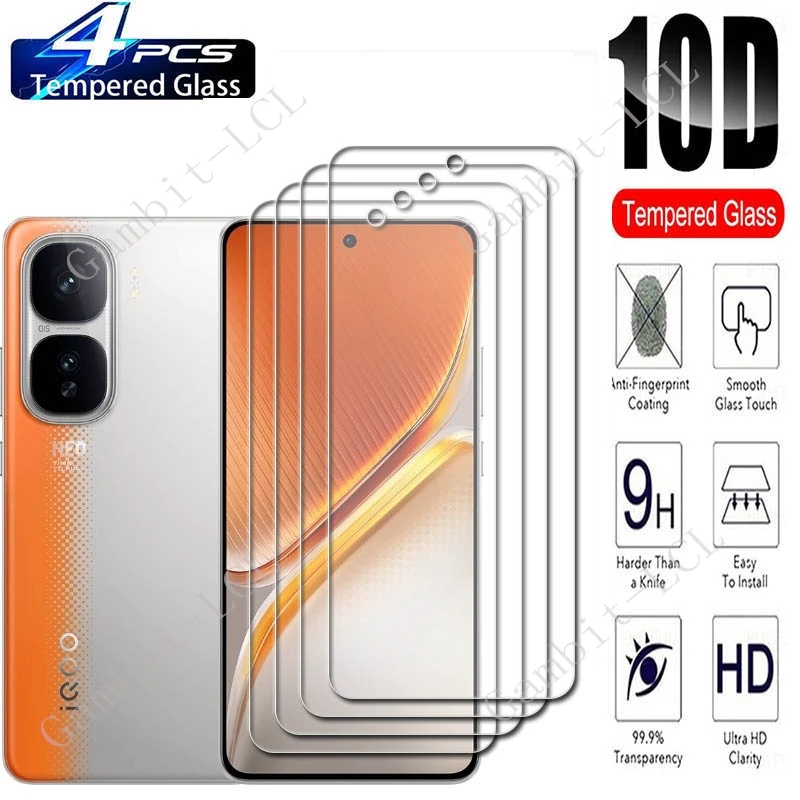 

4 шт. для Vivo iQOO Neo10 Pro + Plus Защитное закаленное стекло для экрана ON Neo10Pro Neo10 Neo 10 10Pro Plus Защитная пленка