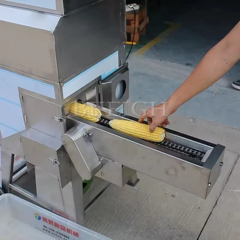 Commercial Efficient Fresh Corn Hulling And Threshing Machine, High-Power And Fast Corn Seed Remover