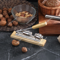 1pc Manual Nutcracker Stainless Steel Shell Remover Kitchen Tool Quick Opener for Pecans Hazelnuts Walnuts Durable Nut Clipper