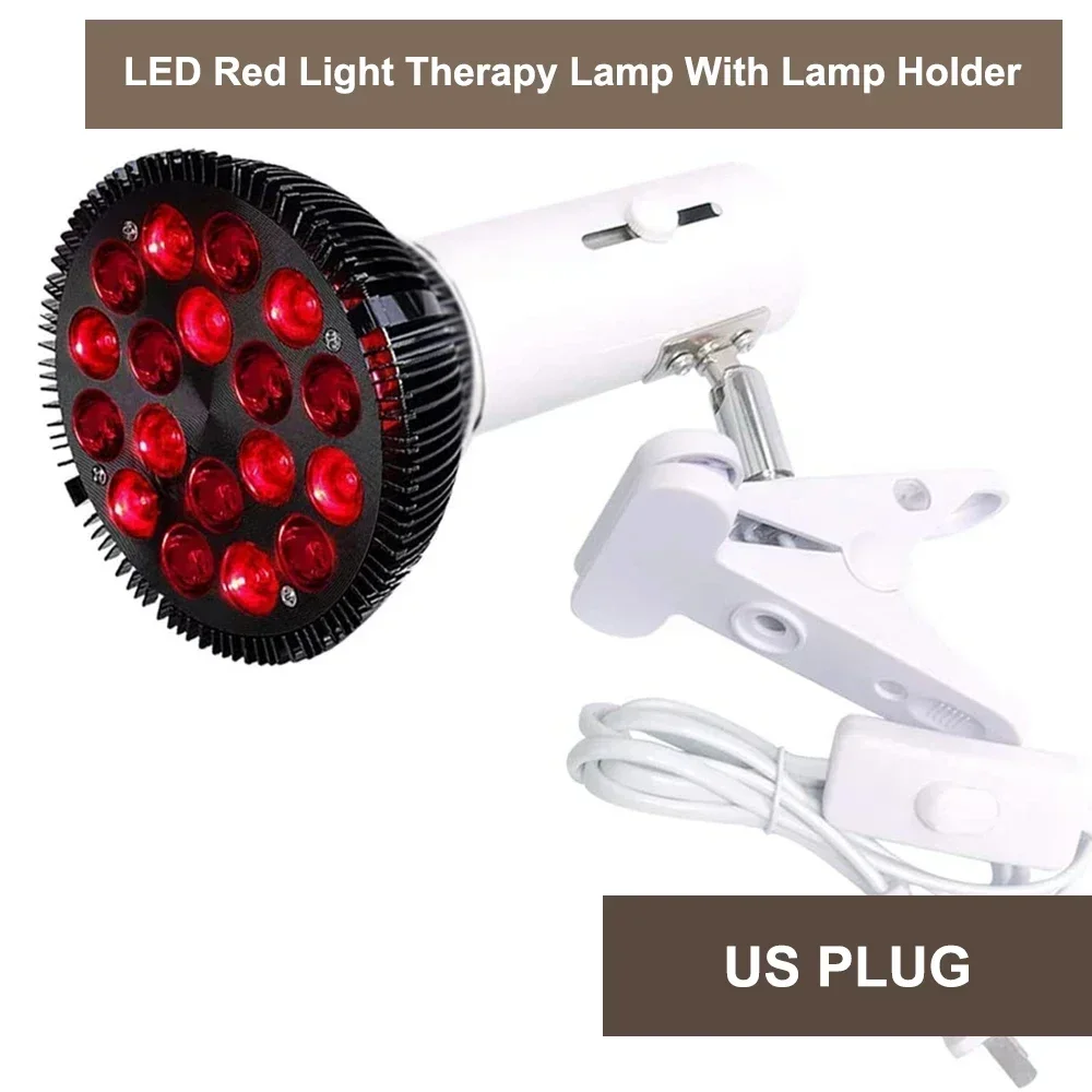 Venda quente 54w lâmpada de terapia par38 preto lâmpada de terapia infravermelha led lâmpada de beleza led terapia spa dispositivo anti envelhecimento alívio da dor