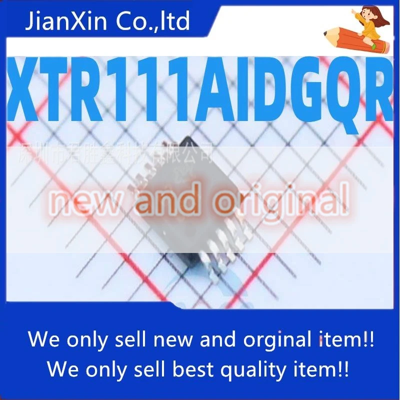 

2pcs orginal new XTR111 XTR111AIDGQR Current Transmitter MSOP-10 Silkscreen CCM connection