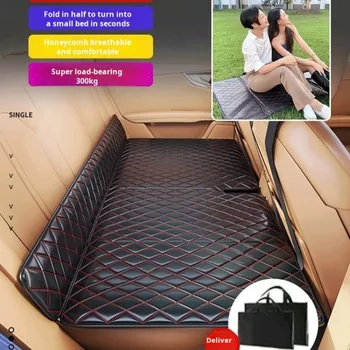 휴대용 팽창식 자동차 매트리스 접이식 뒷좌석 슬리핑 패드, 휴식 자동차 여행 슬리핑 패드 