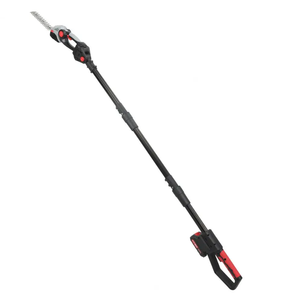 ماكينة تشذيب التحوط ذات القطب الصغير 2 في 1 21 فولت، ماكينة تشذيب العشب الكهربائية مع عمود تمديد، ماكينة تشذيب شجيرة لاسلكية متعددة الزوايا قابلة للتعديل