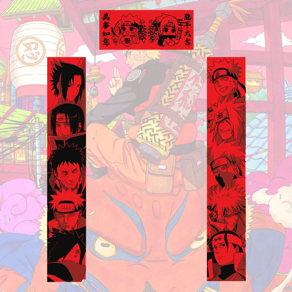 Cartoon One Piece Luffy Nami Spring Festival Couplets Creative Hand-Painted Chinese Spring Festival Couplets New Year Couplets