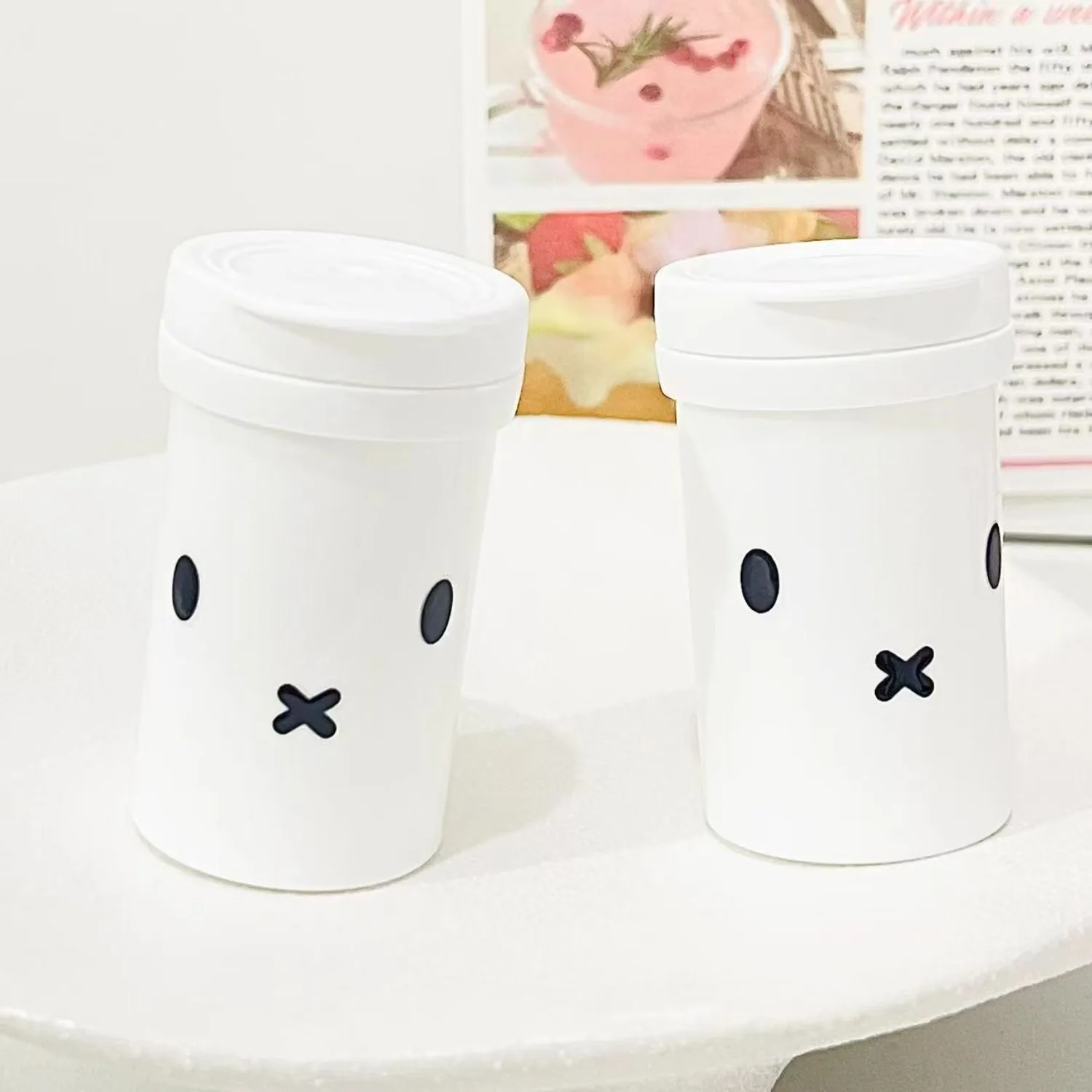 Cute Miffy Portable Sealed Pill Bottle 30ml Moisture-proof Mini Medicine Container Pocket Size Pill Storage Box For Daily Carry