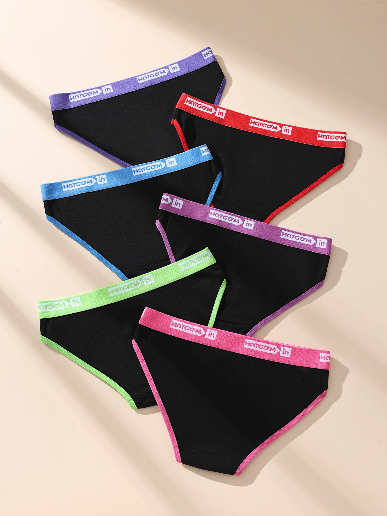 6Pcs/Set Women Cotton Panties Soft Underpants Sexy Black Underwear Girls Briefs Breathable Stretch Panty Female Lingerie XS-L - Image 2