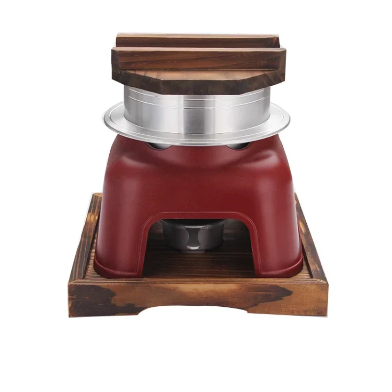 

z Japanese Style Rice Cooker Alcohol Stove Portable Steaming Rice Cooking Oolong Pot Camping Outdoor Rice Cooking Food Cooker