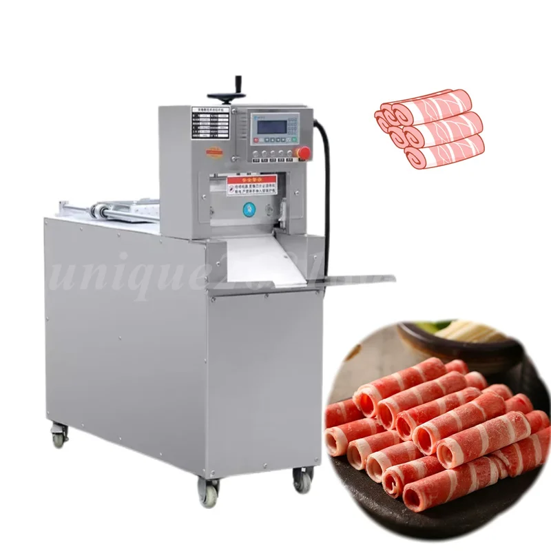 

Top Quality Frozen Beef Meat Slicing Frozen Meat Cutter Machine Automatic Beef Mutton Bacon Slicer Frozen Lamb Meat Roll Cutting