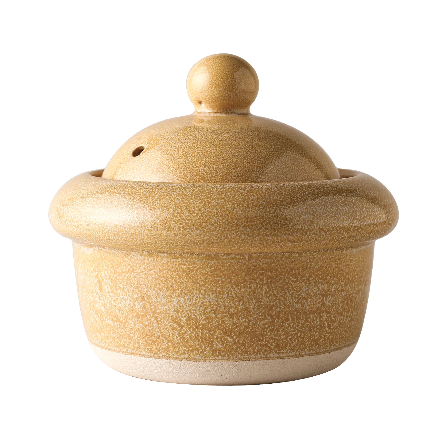 Ceramic 1‑Person Clay Pot, Japanese High‑Temperature Resistant Rice Cooker Pot, Mini Stew Pot for Clay Pot Rice CJR0676