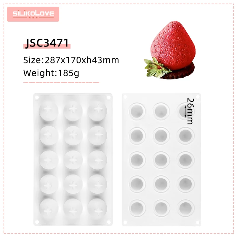 SILIKOLOVE Plant Fruit Flower Shape Silicone Cake Mold Mousse Dessert  Bakeware Mould For Baking Decorating Tools