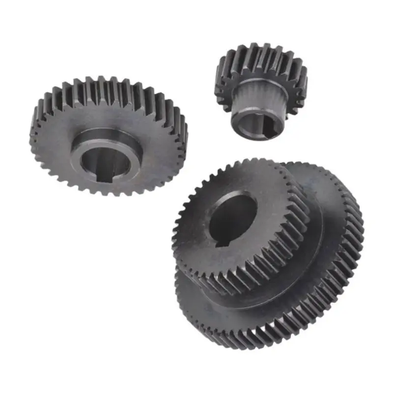 TFORU-For WMD16V WMD20V Milling Machine Compatible- Steel Pinion Gear Set Black Shafting, 3PCS(212 209 230)