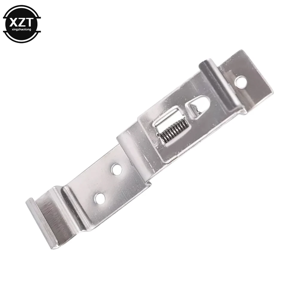 2 PCS Car License Plate Spring Loaded Stainless Steel Bracket Cars Frame Holder Clamps Trailer Number Plate Clips