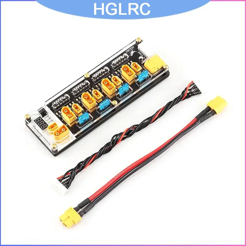 HGLRC Thor PRO Balance Charger Adapter Board 40A, XT60 XT30-Anschluss für 2-6S LiPo-Akku-Entladung und paralleles Laden