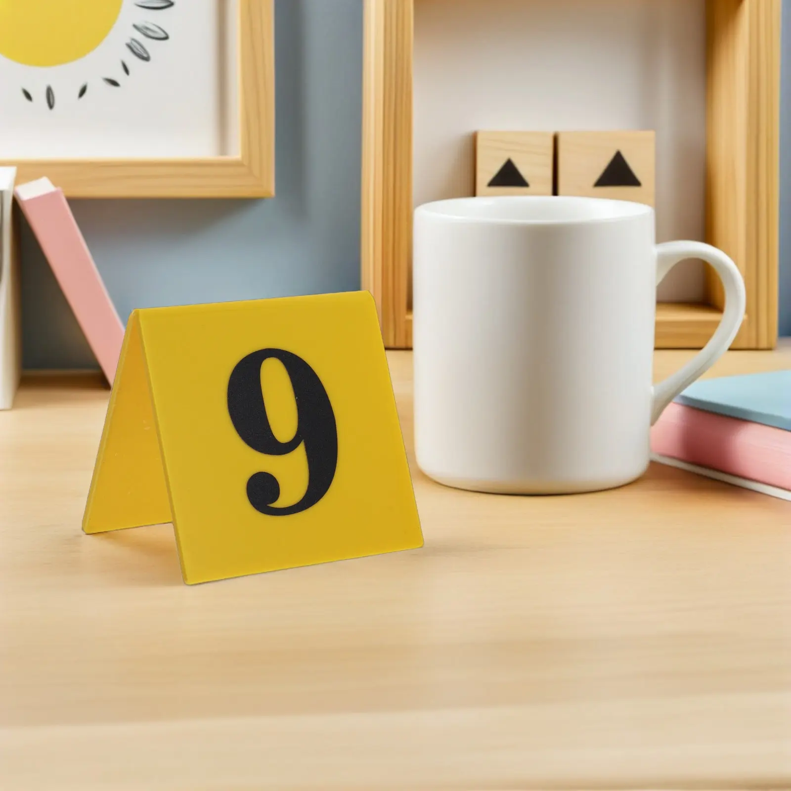 10Pcs Evidence Markers Crime Scene Number Signs for Detective Party Halloween Clue Game Table Decorations