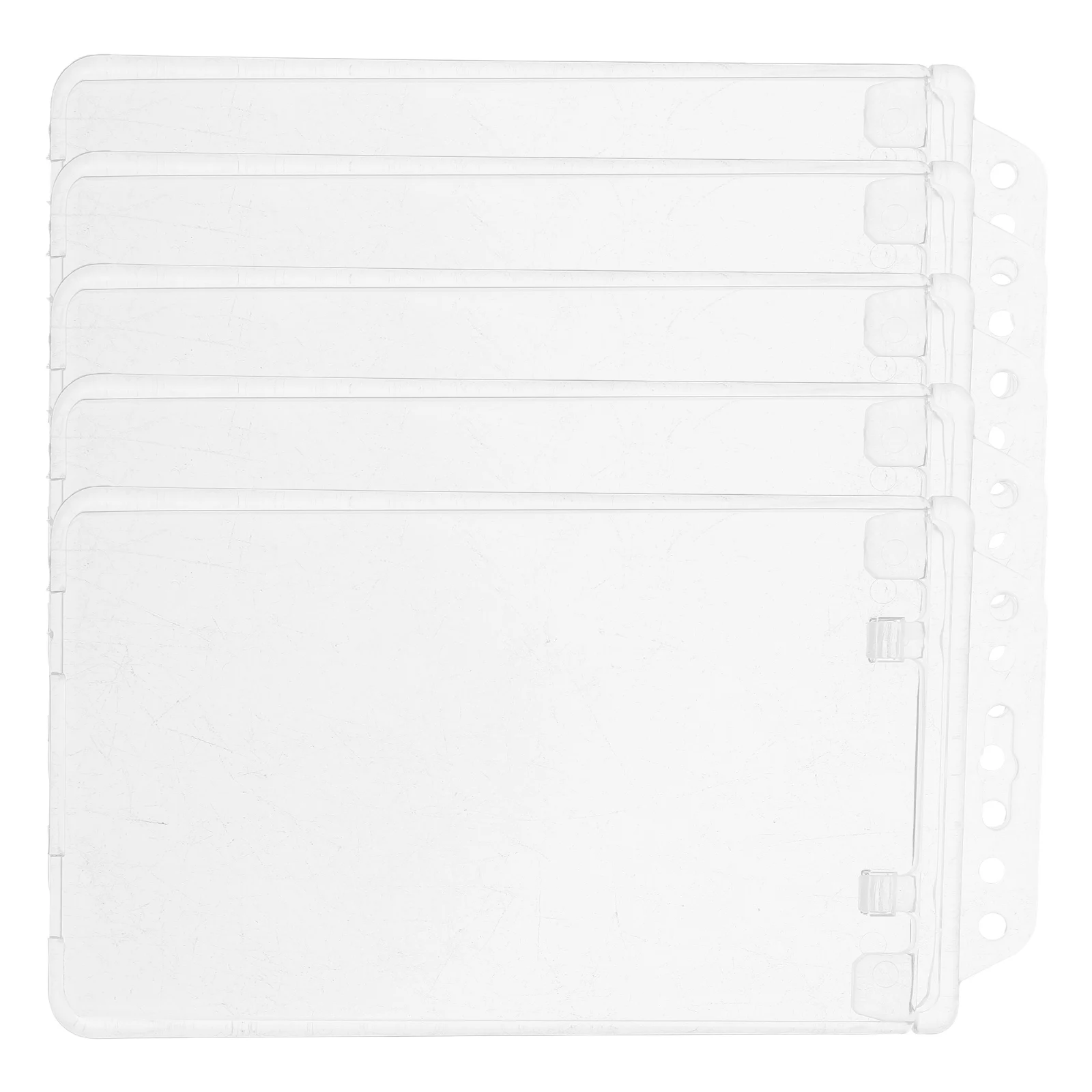 

5pcs Transparent Card Sleeve Id Holder Horizontal Badge Cover Protective Protectors Reusable Name Badge Sleeve Anti-Scratch
