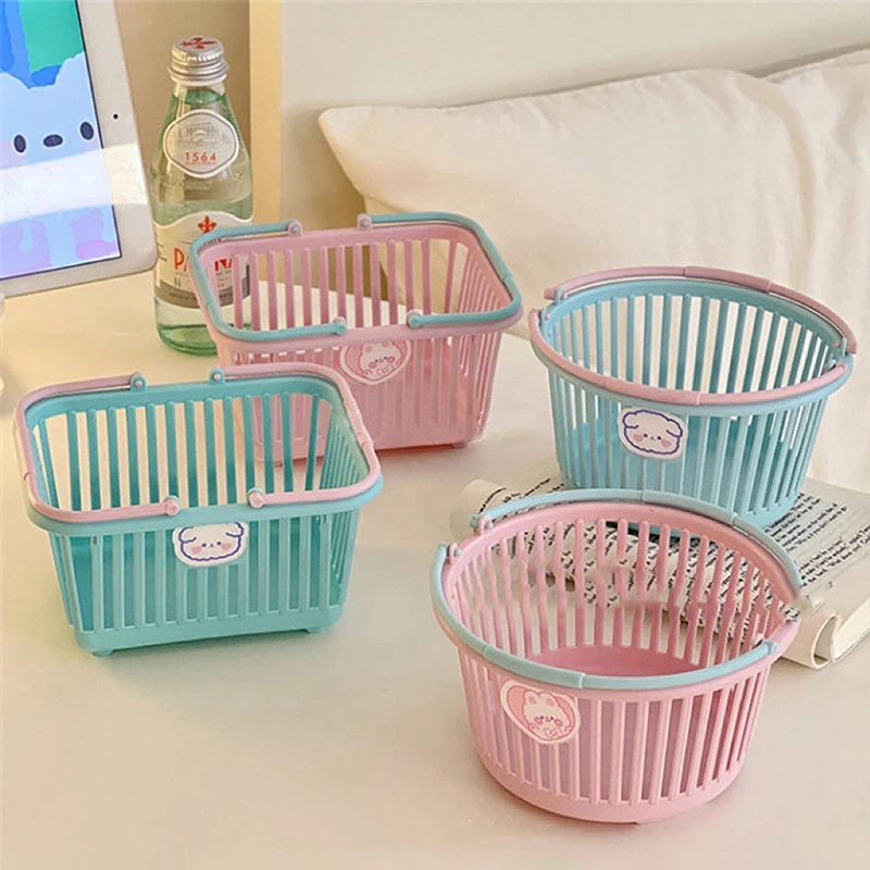 Basket Kids Grocery Basket With Handles Small Retail Shopping Baskets For Party Favors Kitchen Organizer Laundry Basket