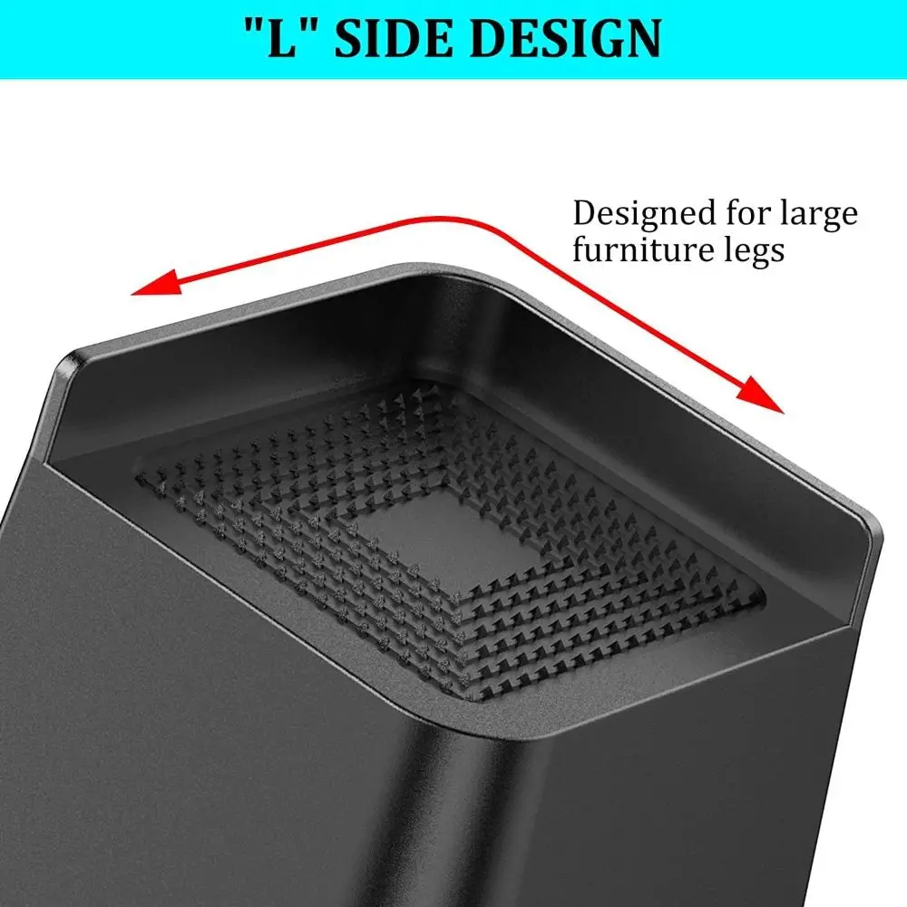 4 Pcs/Set Professional 1-6 Inch Bed Risers Heavy-Duty Support Oversized Furniture Risers Bed Lifter Couch Sofa Table Chair Leg