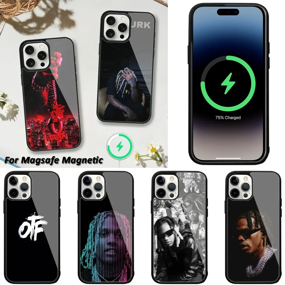 Rapper L-Lil D-Durk Phone Case For iPhone 15,14,13,12,11 Pro Max Plus Cases Wireless Charging