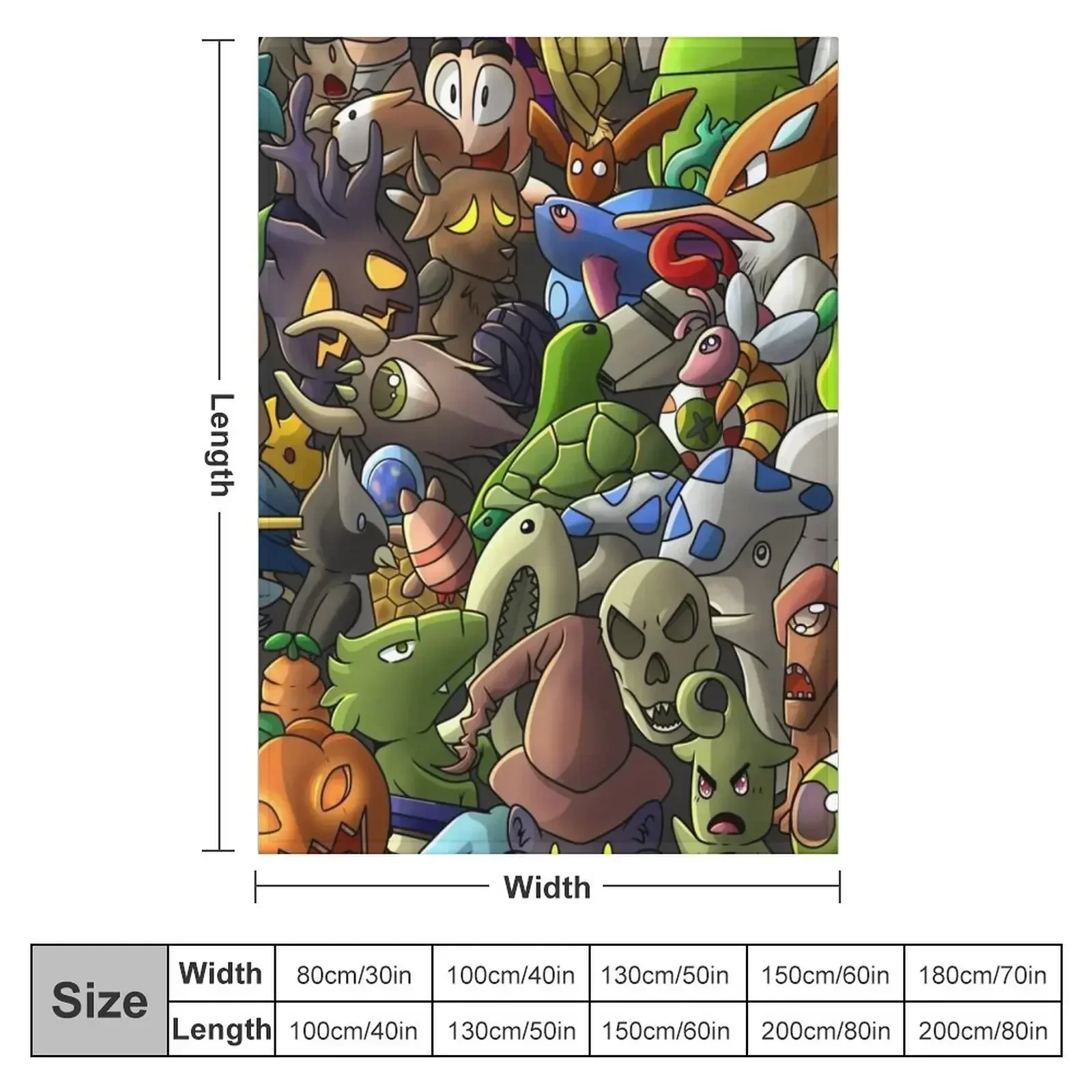 ALL TERRARIA PETS- Digital Throw Blanket couch cozy soft plush fuzzy picnic outdoor blanket