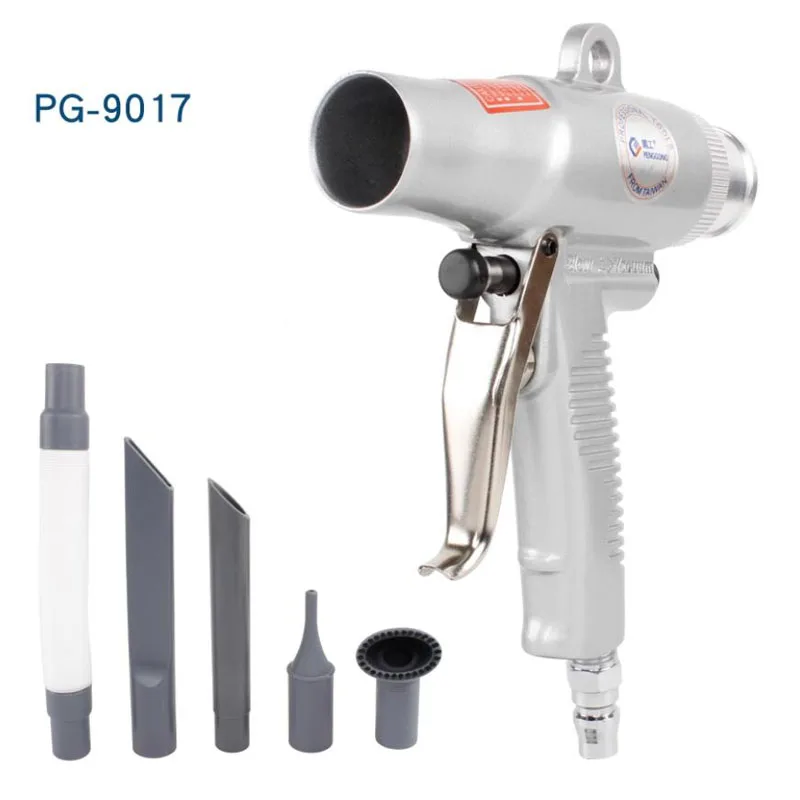 

Dual-purpose air guns, dust protectors and suction tools, pneumatic blow guns and vacuum cleaners for automotive cleaning