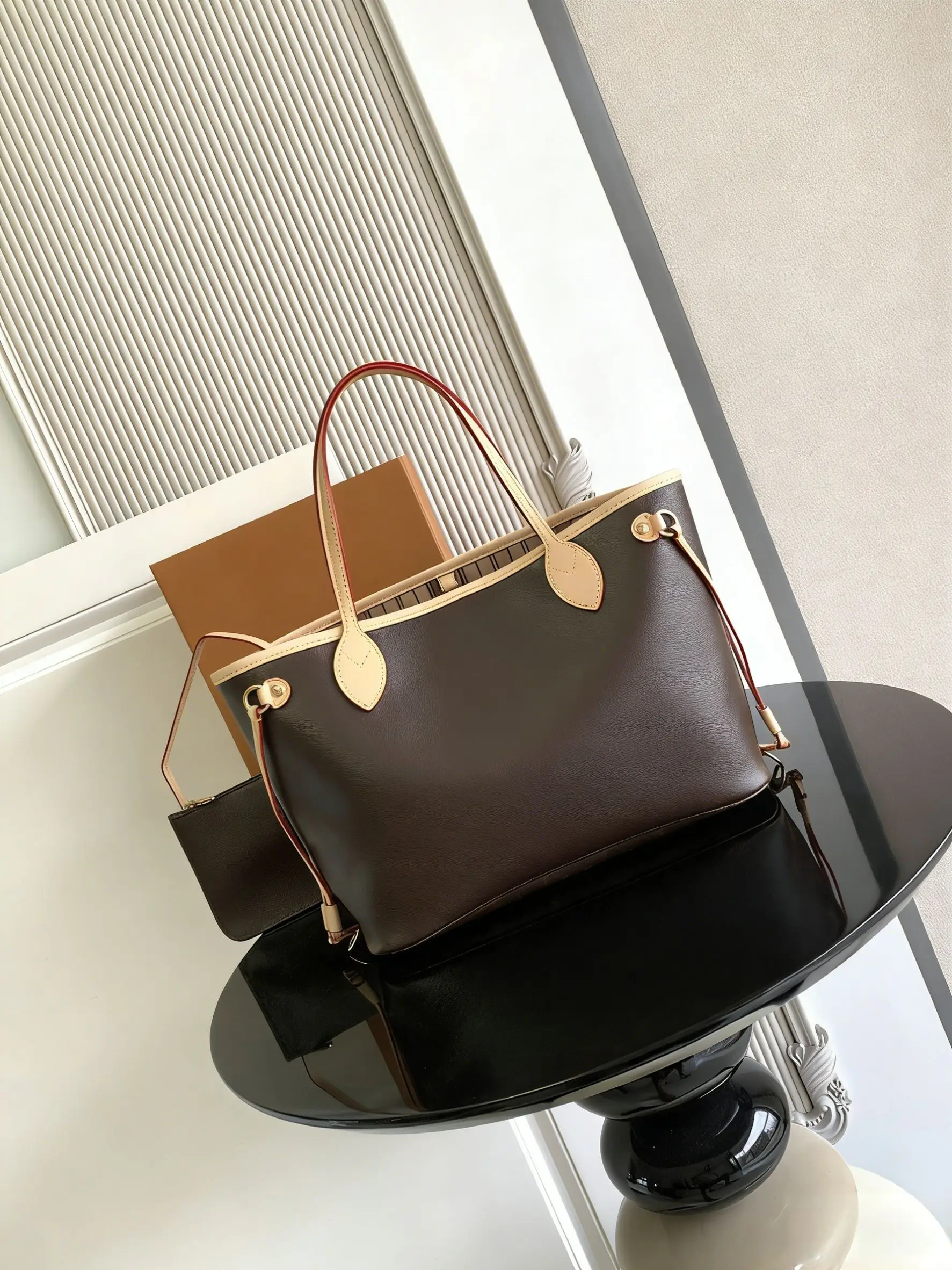 Bolsos de Diseñador de Alta Calidad, Bolso de Hombro de Cuero Genuino, Bolso Tote Casual para Mujer, Bolso Bandolera, Bolso de Mano para Dama
