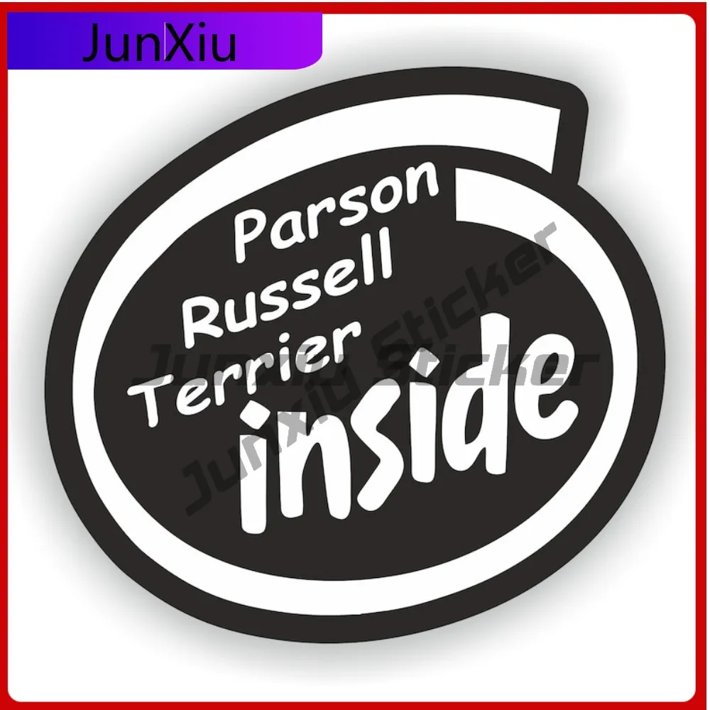 

Parson Russell Terrier Inside Dog Sticker Vinyl Graphic Bumper Motorcycle Custom Boat Decals Waterproof Camping Car Sticker Outd