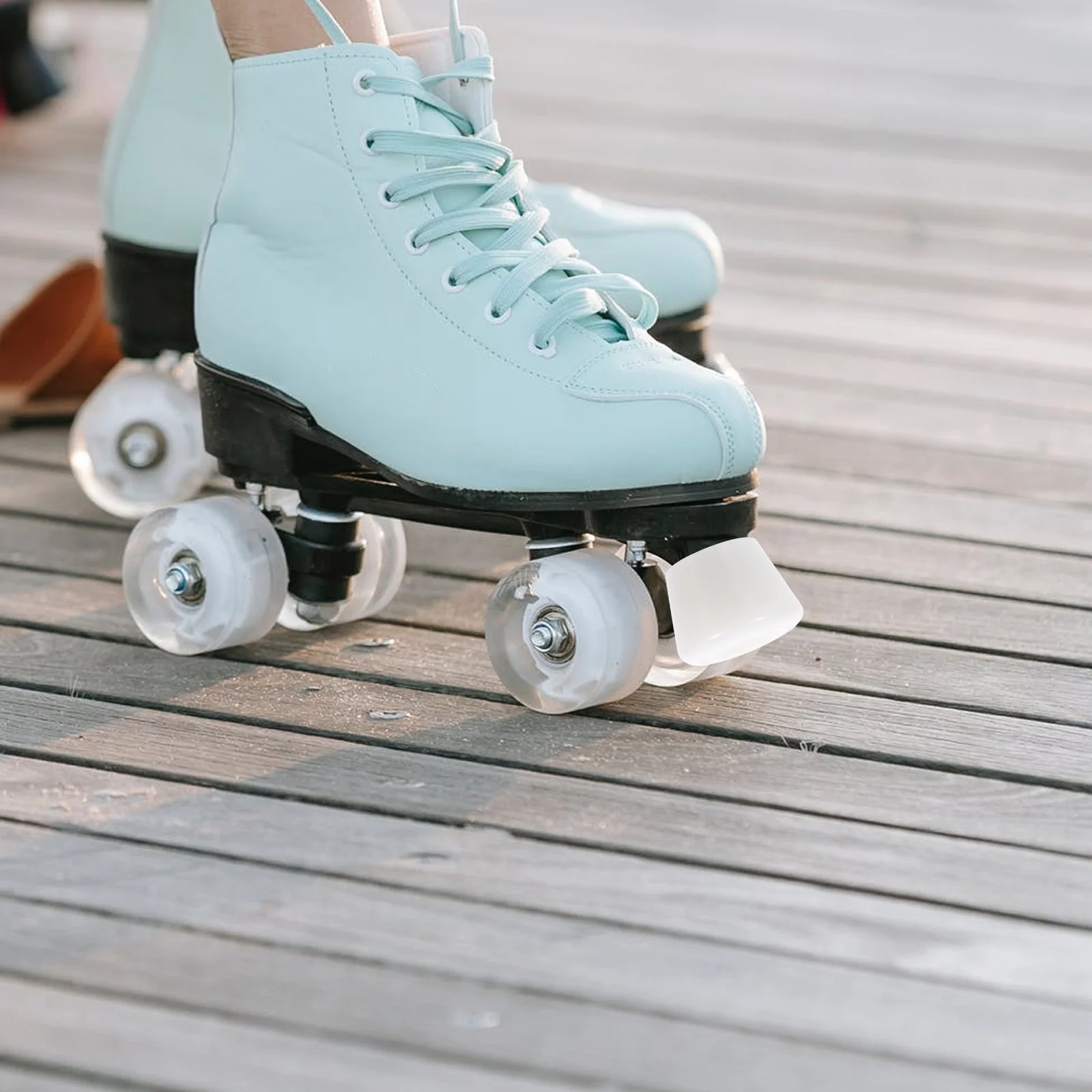 4 pçs rolo skate freios ferramenta de freio para patins bloco plug exercício cabeça ferramentas parafusos almofada esteira