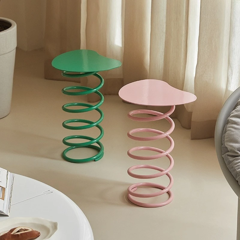 

Nordic, creative macaron, colored spring, side table, small apartment, cream style