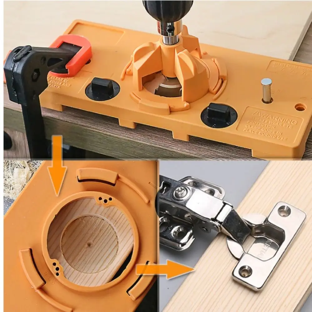 

35MM Size Concealed Cup Style Hinge Jig Cup Style Design Hole Punch Boring Hole Drill Guide Door Hole Template Face Frame