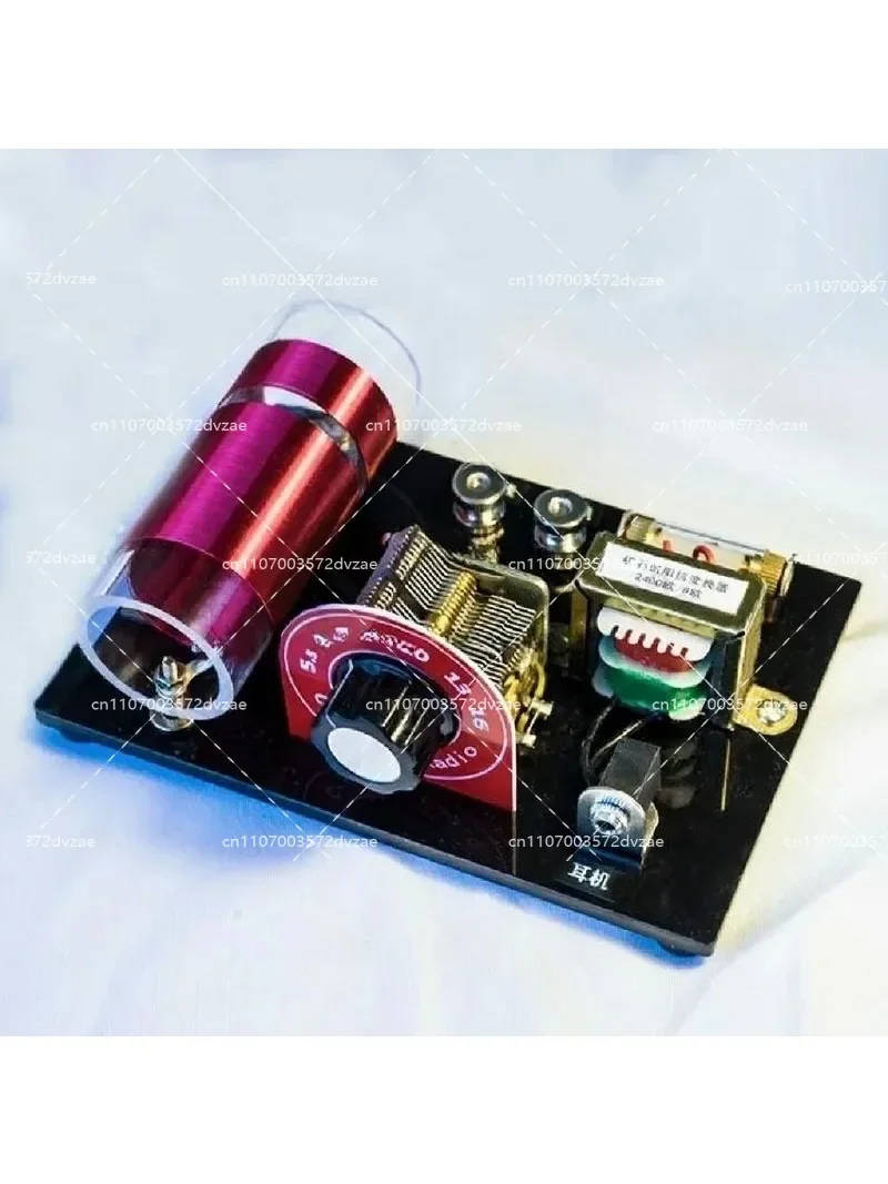 Dual Loop Air Variable Capacitor Diode Detector with Impedance Converter Electronic Component for Circuitry