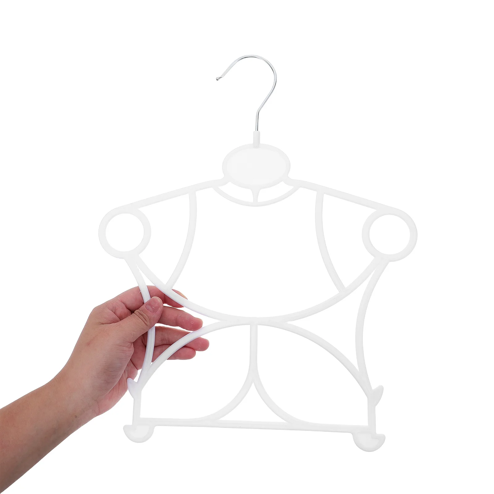 

20pcs Clothes Hangers White Plastic Hangers For Outfits Space Saving Closet Organization