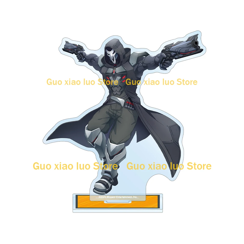 Overwatch 2 Mauga Ana Orisa Doomfist Moira Brigitte كرة تحطم Sigma Echo Mauga Sojourn Kiriko حامل أكريليك زخرفة مكتبية #6