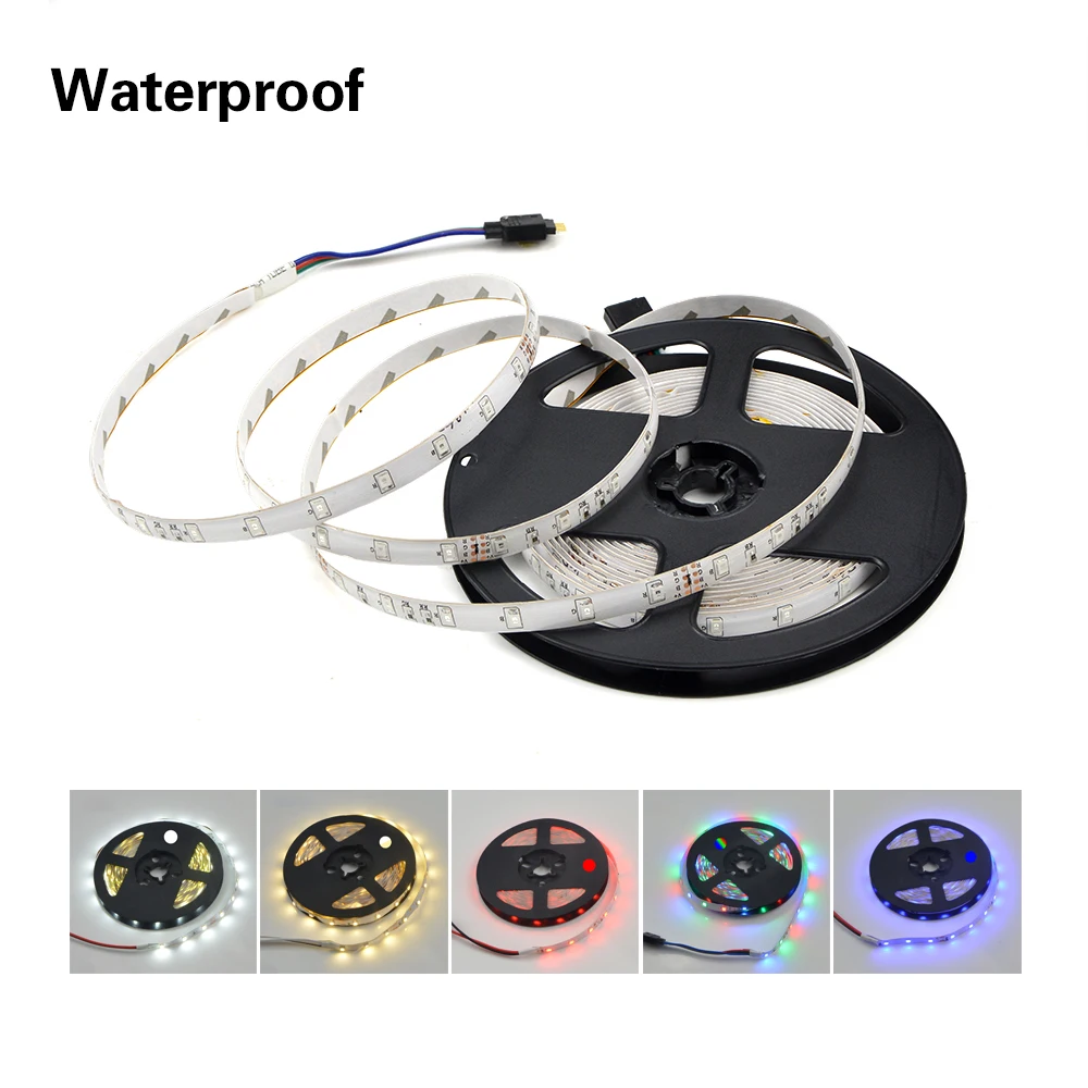 2835 SMD Led Light Strip 5M 12V Warm White 60 leds /m RGB Led Strip diode ribbon led tape backlight Waterproof