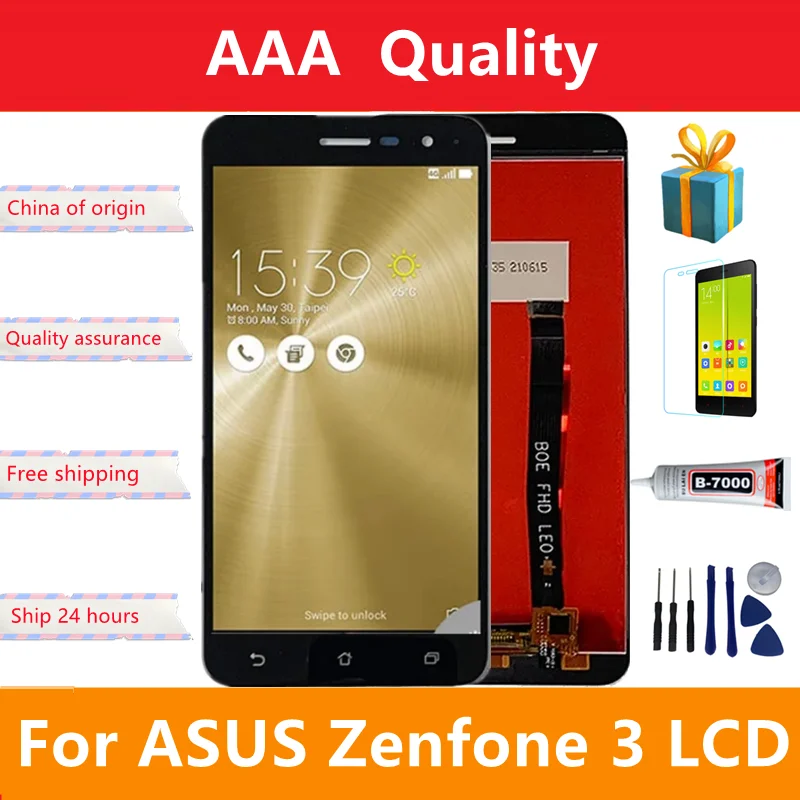 

Original ZA520KL LCD For Asus Zenfone 3 ZE520kL LCD Z017DB, Z017D, Z017DA, Z017DC Display Touch Screen Digitizer Replacement