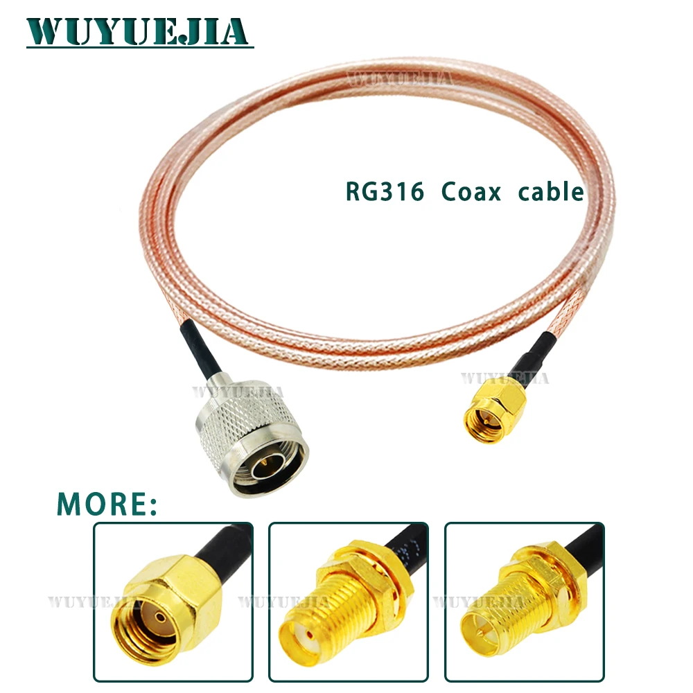 

L16 N Male Plug to SMA Type Male or Female RP-SMA RG316 Coaxial RF Cable Pigtail WIFI Router Antenna Extension Cord Jumper