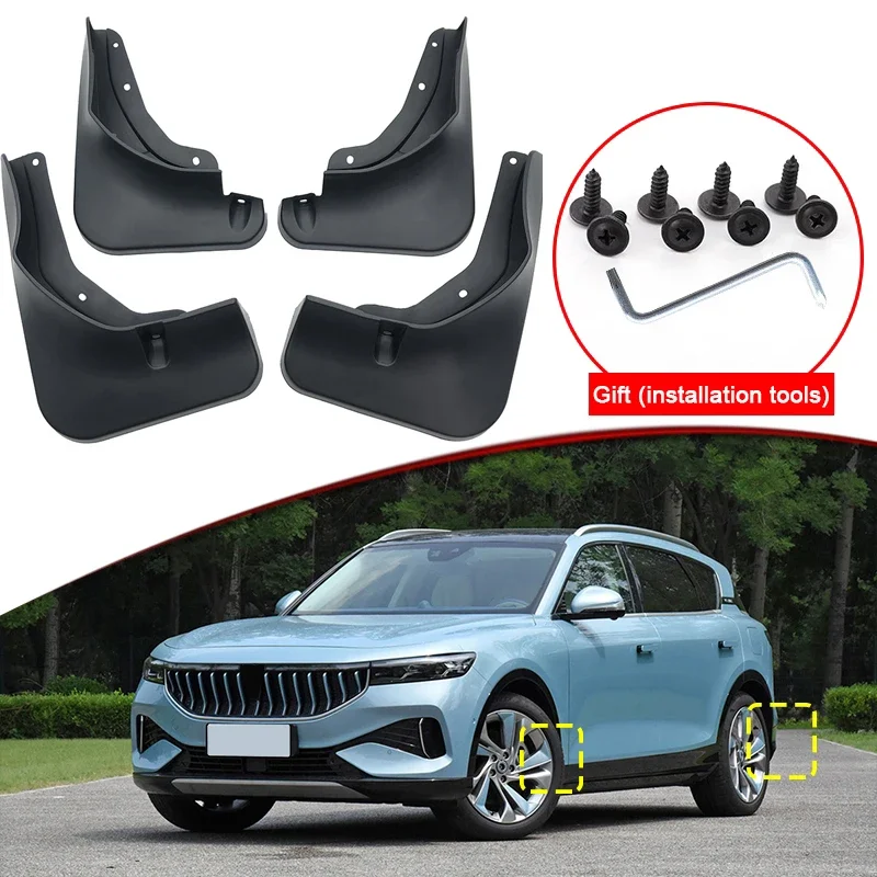 

Car Styling For Voyah Free 2021 2022 2023 ABS Car Mud Flaps Splash Guard Mudguards MudFlaps Front Rear Fender Auto Accessories