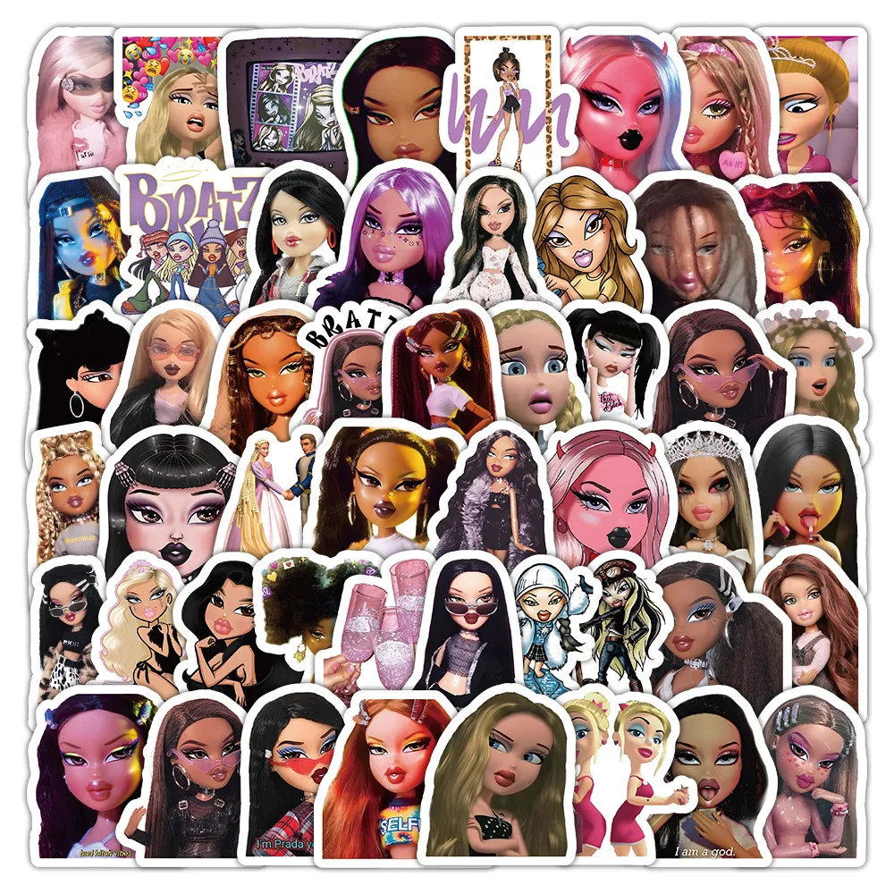 10/30/50/100PCS Bratzillaz Stickers Funny Cartoon Sticker Decals DIY Scrapbook Luggage Laptop Phone Car Bike Skateboard Kids Toy