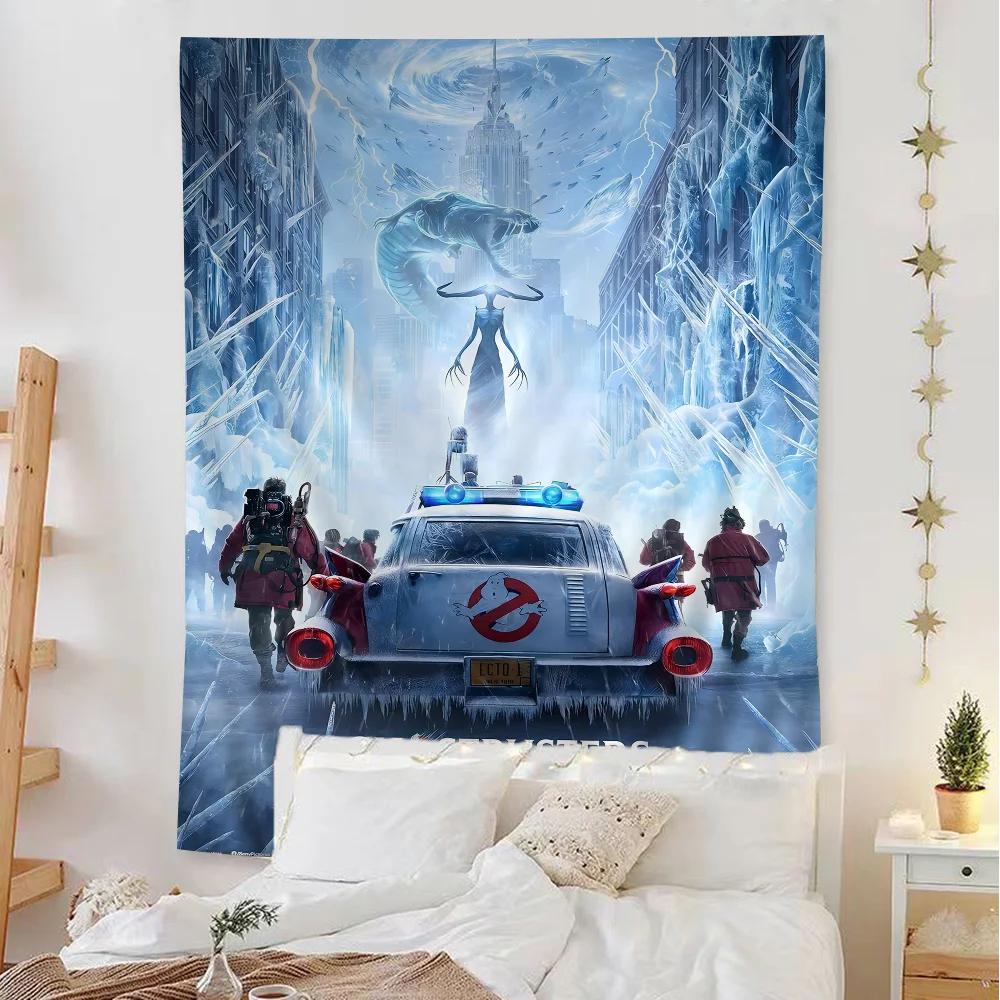 Tapiz colgante de película de cazafantasmas f-frozen e-empire 2, tapices de pared bohemios, Mandala, decoración de habitación Kawaii